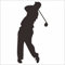 JINTORA - Autoaufkleber Tuning - Golfer - Golf Sport - 71mm x139mm - Auto Aufkleber - Bus - Fenster - Heckscheibe - Camper - wetterfest - Outdoor Sticker Auto Deko LKW - Tuning Selbstklebend - schwarz