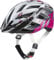 ALPINA PANOMA - Reflektierender & Optimal Belüfteter Fahrradhelm Mit Fliegennetz & Nachrüstbarem LED Für Erwachsene, pearlwhite-magenta, M (55-59 cm)