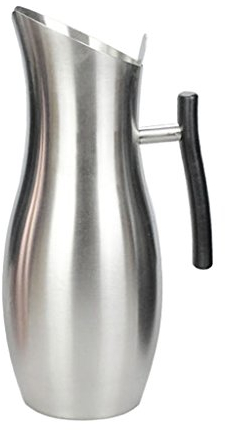 Tubayia Carafe à eau en acier inoxydable 2 l pour restaurant, café, maison