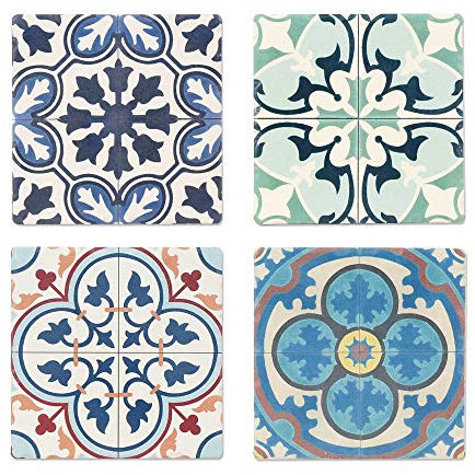 Vidal Regalos Dessous de Verre, Jeu de 4 unités Mosaique 11 cm