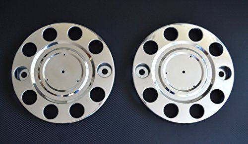 24/7Auto 2 x 22,5 Edelstahl Radzierblende Abdeckungen 10 Stollen Universal für LKW Scania MAN Mercedes DAF
