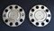 24/7Auto 2 x 22,5 Edelstahl Radzierblende Abdeckungen 10 Stollen Universal für LKW Scania MAN Mercedes DAF