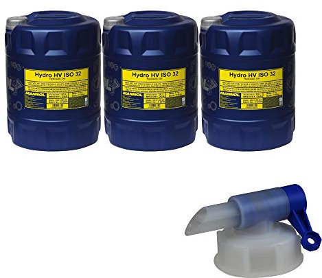 3x 20 Liter Mannol Hydro HV ISO 32 Hydrauliköl HVLP 32 Öl Oil DIN 51524/3