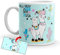 Kembilove Taza Personalizada Unicornios – Tazas Desayuno Unicornios para niñas con Frases Divertidas y Motivadoras – Regalo Original Personalizado de Unicornio Llama Taza Cerámica