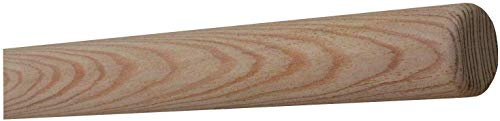 TIBU Lärche unbehandelt Holz Handlauf Geländer 30-500cm Wandhandlauf Wand Treppe, Länge: 2000 mm 200 cm 2,0 m und Enden: Radius gefräst