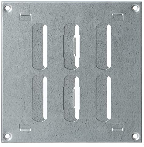 150x150mm Regolabile Griglia di Ventilazione in Metallo Zincato - Griglie D'Aerazione con Lamelle Richiudibili