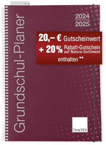 TimeTEX Grundschul-Planer Creativo mit Ringbindung - A4 - Schuljahr 2025-2026 - Terminplaner für die Grundschule - Lehrerkalender - Schulplaner - 10416