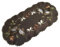Eule Kastanie Herbst Stickerei Tischdecke Tischläufer Leinen-Optik Braun (35 x 70 cm)