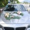 Autoschmuck Dekoration für Hochzeit,Braut Paar Rose Pfingstrose Vine Girlande Künstliche Blumen Pflanzen Deko für Wedding Car Autodeko Hochzeitsdeko Auto Blumenschmuck Hochzeitsauto Deko,Rosa