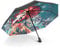 GizellMG Parapluie Femme Ombrelle Anti UV 3D Parasol Triple Pliant Renard à 9 queues parapluie Ouverture Automatique contre vent pour été
