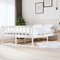Norheim Massivholzbett Holzrahmen Holzbett Bettrahmen Bettgestell Bed Frame Bettrahmen Lattenroste Doppelbett Bett Weiß 140x200 cm