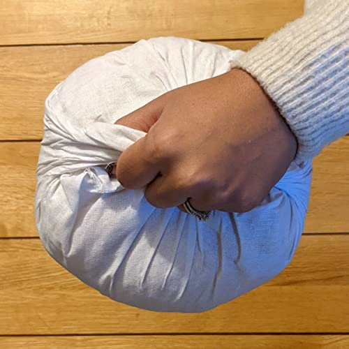 Coussin Naan Gaddi de 27,9 cm pour fours tandoor – avec poignée et housse – Oreiller Tandoori Naan, blanc STGADD9IN