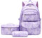 SIVENKE Juego de Mochila Escolar con Estampado de Margaritas, Bolsa de Almuerzo, Estuche para lápices, 3 Piezas, para Adolescentes, niñas, niños, Primaria, Secundaria, Resistente al Agua, Ligera,