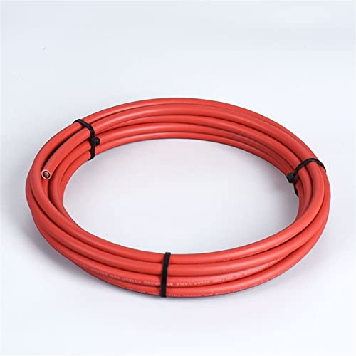 Solar Cable Wire 16/14/12/10/8/6/4 AWG Red & Black Tinned Copper Double Sheathed Wire for Solar Photovoltaic System TUV Approval (Length : Length 100m, Specification : 6 AWG 16mm2)