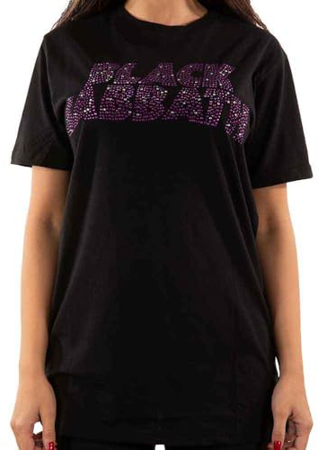 Black Sabbath T Shirt Classic Wavy Vintage Band Logo Official Unisex Black
