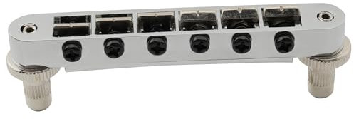 Wilkinson WOGB1 52mm Chevalet Nashville Tune-O-Matic Bridge pour Guitare électrique USA Les Paul Epiphone SG, Chrome