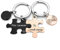 JSDDE Pärchen Schlüsselanhänger mit Gravur Für immer, und ewig Süße Puzzle Paar Schlüsselanhänger Kreativ Keychain Geschenk für Paar Freunde Liebhaber Partner