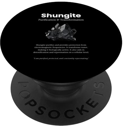 Schungit Edelstein Bedeutung: Kristalle, Bedeutung von Schungit PopSockets mit austauschbarem PopGrip