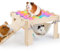 Meerschweinchen Versteck mit Hängematte, weiche Meerschweinchen Hängematte Holz Meerschweinchen Schweinchen Haus mit Treppe Großes Meerschweinchen Spielzeug passen Meerschweinchen Käfige Zubehör für