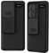 XTCASE Funda para Xiaomi Redmi Note 13 Pro+ Plus 5G, Protección de la cámara Carcasa Cubierta de cámara Deslizante Ultra Delgado Rígida PC Anti-Choque Anti-arañazos Proteger Caso, Negro