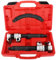 FreeTec Federspanner Set 3tlg | Profi Werkzeug für KFZ Federn | Tuning & Tieferlegung | Spanner für Stossdämpfer | 1,2T (1200kg) Belastbarkeit (Rot)