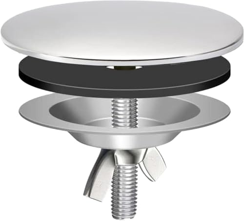 (Gris Montagne) Couvercle Trou Robinet, 5,1 cm Noir Acier Inoxydable Couvercle Trou Robinet Évier, Chromé De Cuisine Couvercle