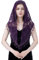 Vbxvsa Damen Schleier Dreieckstuch Mantilla Spitze Fransen Dreieckige Kopftücher Gewickelt Kopf Veil Umschlagtücher (Dunkelviolett)