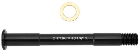 The Lord of the Tools 1Pc M12 Bike Thru Axle Road Bike Forcella Anteriore Thru-Axle Con Rondella Per Bici Da Cross Country Bici Da Dirt Bici Da Downhill Bici Da Free Ride Bici Da Gravel 1.5x12x120mm