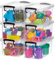 Citylife 6er-Set 4L Aufbewahrungsbox mit Deckel Klein, Stapelbar Transparente Griff Clips Kleinteile Kiste Elastisch, Robust Plastik Boxen für Bastelsachen gekauft, 21.5 x 11 x 15.2 cm