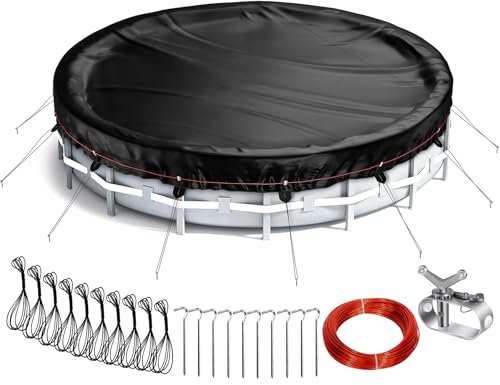 KylinLucky Outdoor Above Ground Pool Cover 14-16 Feet