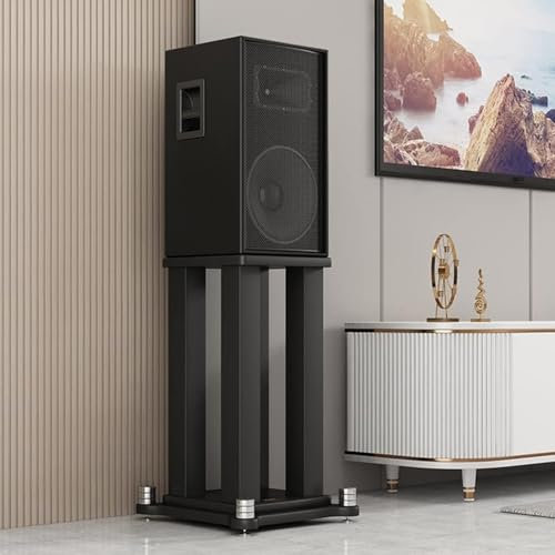 GTANND Paire De Supports D'enceintes Robustes, Support D'enceintes sur Pied, Supports D'enceintes/Audio Universels avec Coussinet Et Base Antidérapants, pour Home Cinéma, Studio, Scène,80cm