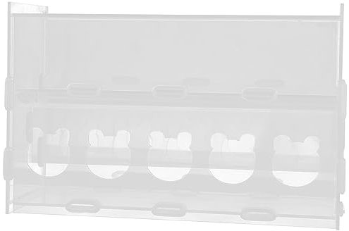 Sosoport Hühnerfutterspender Automatischer Transparenter Futterhalter Aus Acrylmaterial Für Geflügelfutter Mit Rampendesign Für Hühner Vögel Papageien Tauben