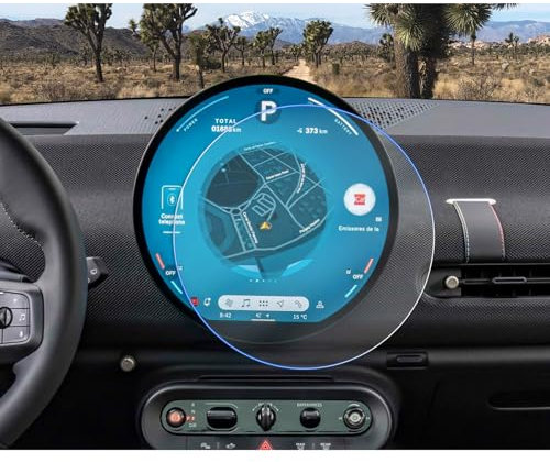 CDEFG Kompatibel mit Mini Cooper S F65 F66 J01 Countryman U25 Aceman 2024 2025 Facelift Navigation Schutzfolie 4H Kratzfest 9,4 Zoll GPS Displayschutzfolie Navi Folie Mini F65 F66 Zubehör 2 Stück