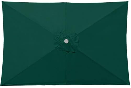 Miecoae Rectangular Toldo de Recambio de Sombrilla de 200x300cm Tela para Sombrilla para Patio 6 Varillas Exterior Tela Toldo Repuesto(U4)