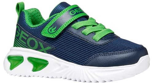Geox JUNIOR Boy J Assister Boy C Sneakers Navy/LT Green 30_EU