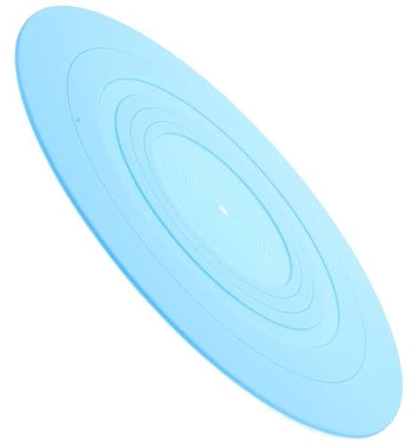 Silikon Plattenspielermatte Blau Zubehör für Vinyl Schallplatten | Antistatisch, Sanft zur Schallplatte, für Turntable und Plattenspieler, Hält das Gerät Stabil
