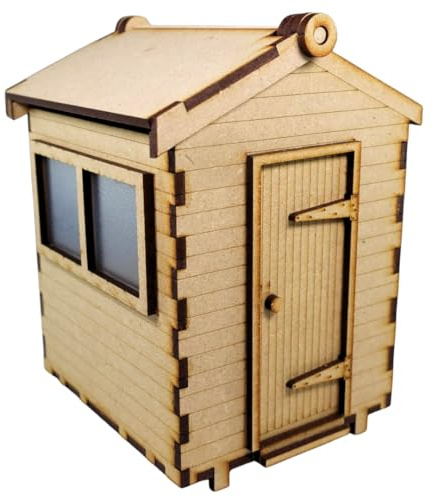 Curious Rabbit Garden Shed - DIY Flatpack 3D Puzzle Model Kit, Handmade Wooden Garden Miniature Display, Decorative Shed Model or Gift