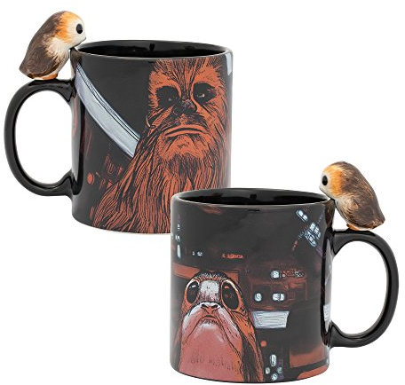 Vandor Star Wars Peeking Porg Keramikbecher, 590 ml, mehrfarbig