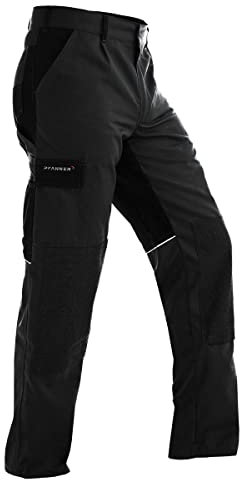 Pfanner® Funktionsarbeitshose StretchZone Canvas mit Stretchgewebe, Farbe:schwarz, Größe:58