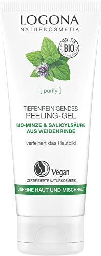 Logona PURIFY Tiefenreinigendes Peeling Gel Bio-Minze & S (2 x 100 ml)