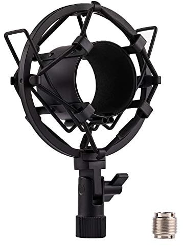 LYRCRO Universal-Mikrofonspinne für Kondensatormikrofone mit 44 mm-49 mm Durchmesser