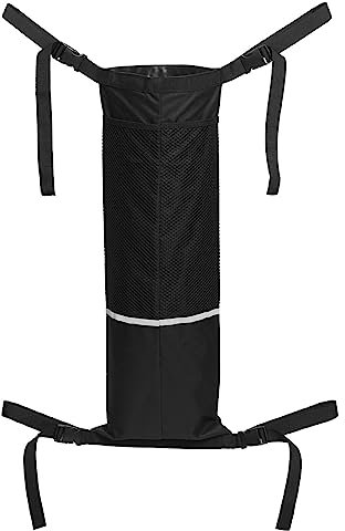 Cabilock Oxygen Tank Holder, Wheelchair Hanging Bags, Portable Oxygen Storage Folding Bag for Adults Accessories Black