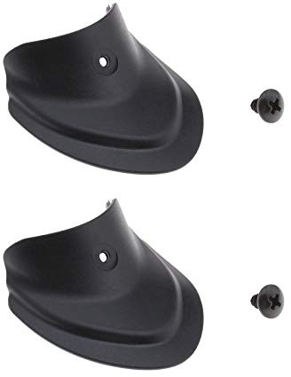 EMSea 1 Paar Roller Fender Fischschwanz Form Vorder- und Rückseite Gummi Kotflügelhalterung Schwarz für Xiaomi 1S M365 M365 Pro