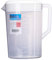 5l Measuring Kettle - Plastic Plastic Measuring Jug with Scale and Lid, Heat Resistant Cold Water Jug for Juice and Beverage Storage - Water Jug(White)