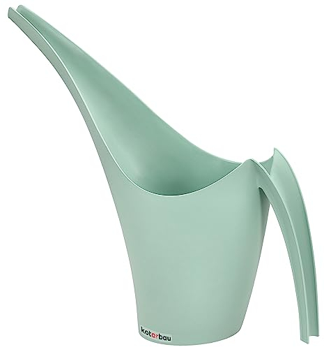 KOTARBAU® Regadera de plástico 1,5 l, Regadera funcional y decorativa, Accesorio de jardinería para regar flores, plantas, Regadera para usar en el interior y en el exterior, verde menta, pastel claro