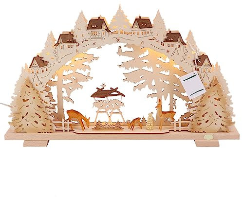 exclusiv-holzkunst Tietze Schwibbogen Wildfütterung