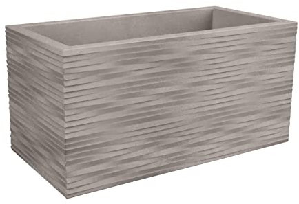 NICOLI Vaso Elegance CASSETTONE 60X30 H30 Grigio Cenere