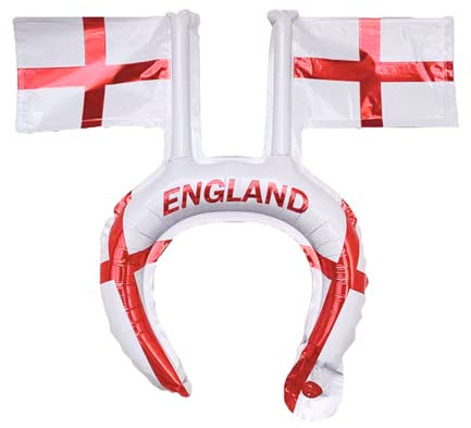 mciskin Football Coupe du Monde 2022 Ballon Gonflable Bandeaux Drapeaux, Football Coupe du Monde Drapeaux, Bandeaux Gonflables Drapeaux pour Coupe du Monde Football 2022 (10PCS) (Angleterre)