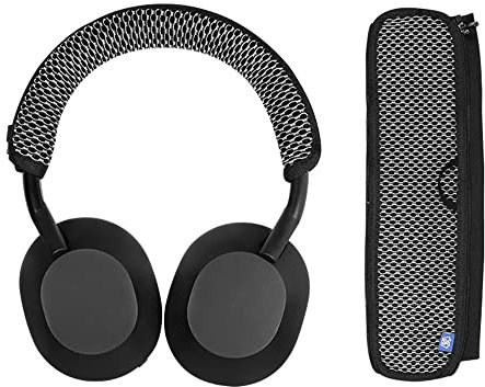 Headband Cover Protector for Sony WH-1000XM5 Headphone, Zipper Headset Headband Cushion Pad Replacement with Lanyard Loop (Striped)