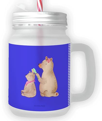 Mr. & Mrs. Panda Personalisiertes Trinkglas Mason Jar Pinguin Buch - Personalisierte Geschenke, Urlaub, Glas Mit Persönlicher Botschaft, Trinkglas Im